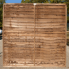 Front view of a Heavy Duty Larch Lap Panel Pressure Treated Brown