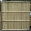 Back view of a Heavy Duty Closeboard Panel Pressure Treated Green/Natural