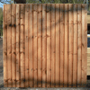 Front view of a Heavy Duty Closeboard Panel Pressure Treated Brown